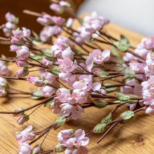 Fleurs de cerisier en papier rose