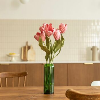 Tulipe en papier rose 2