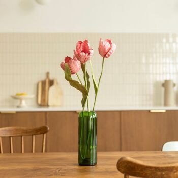 Tulipe en papier rose 7
