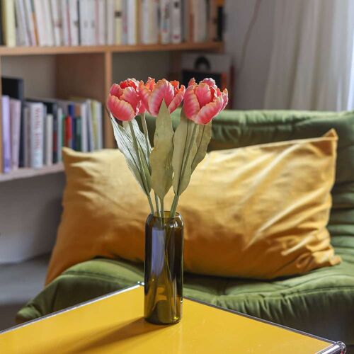 Tulipe en papier bicolore