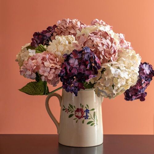 Bouquet fleurs en papier Hortensia