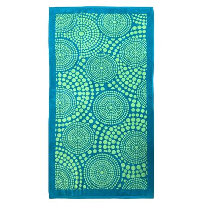 Waktu Strandtuch aus Jacquard-Velours-Frottee, 90 x 170 cm, 400 g/m²