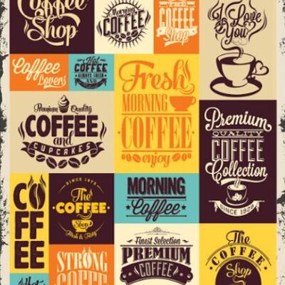 Tableau 3D COFFEE PATCHWORK