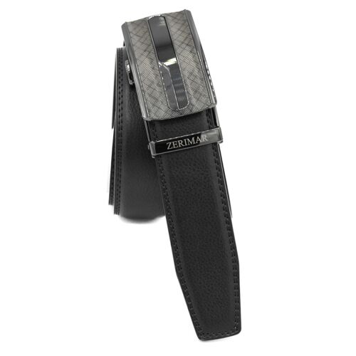 Men's Belt with automatic buckle Leather belt Width 3.5 cm-Zerimar