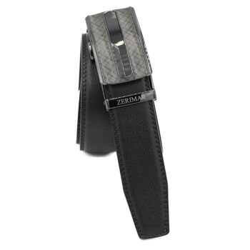 Ceinture homme avec boucle automatique Ceinture en cuir Largeur 3.5 cm-Zérimar 1