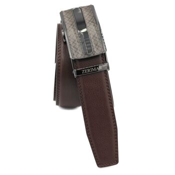 Ceinture homme avec boucle automatique Ceinture en cuir Largeur 3.5 cm-Zérimar 2