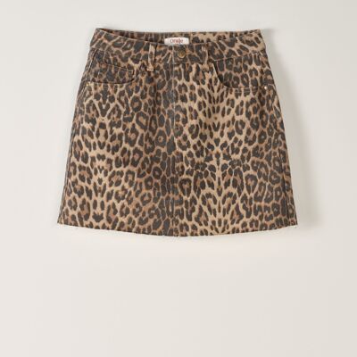 Falda corta de leopardo JASY