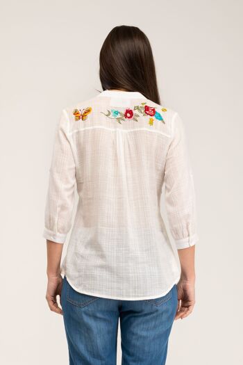 BLOUSE BRODÉE 100% COTON IC2527B_CRUDO 3