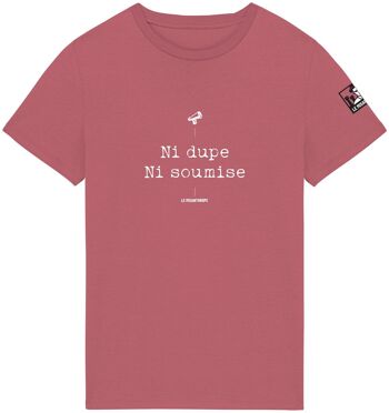 T-shirt Bio militant "Ni dupe, Ni soumise" 2
