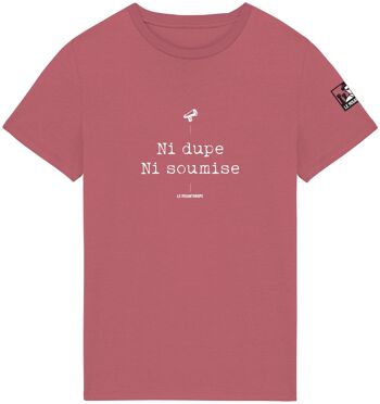 T-shirt Bio militant "Ni dupe, Ni soumise" 14