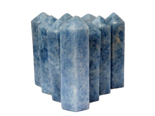 1.5 Kg Lot of Blue Calcite Tower Crystal (4-5 Pcs)