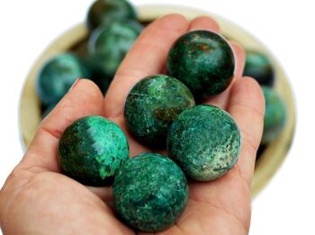 Pierre Sphère Chrysocolle (25mm - 40mm) 3