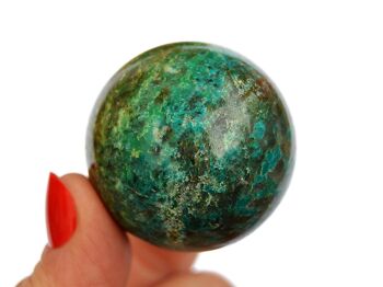 Lot de 1 kg de sphère de cristal chrysocolle (10-12 pièces) – (25 mm – 40 mm) 5
