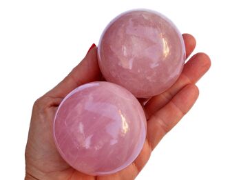 Sphère de quartz rose (45 mm - 65 mm) 3