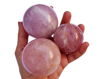Sphère de quartz rose (45 mm - 65 mm) 5