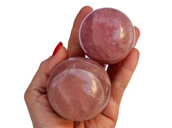 Sphère de quartz rose (45 mm - 65 mm) 7