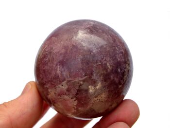 Sphère de lépidolite naturelle (45 mm - 60 mm) 5