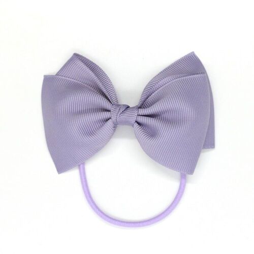 Medium Bow Elastic - Pale Grey Blue