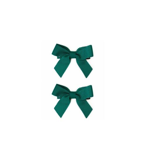 Lauren Bow Pair - Bottle Green