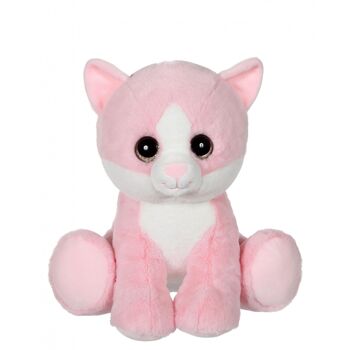 Puppy Eyes Pets Color chat rose - 22 cm 1