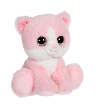 Puppy Eyes Pets Color chat rose - 22 cm 2