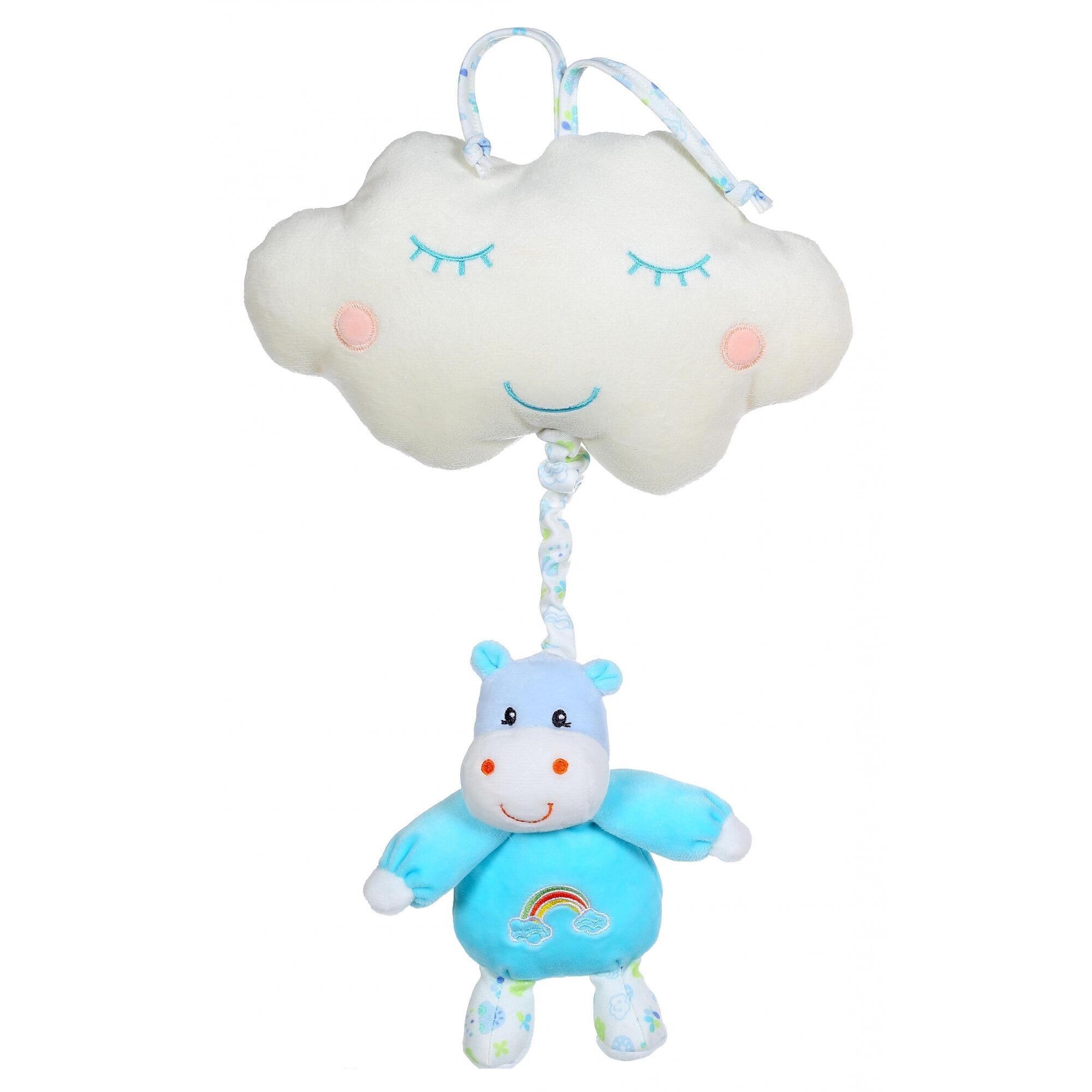 Carillon ippopotamo arcobaleno - 32 cm