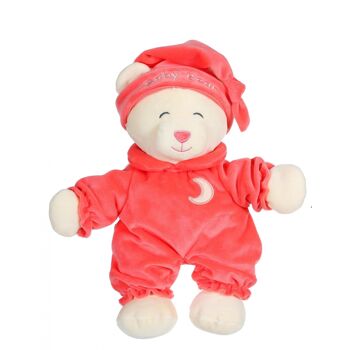 Ours Baby bear douceur corail - 24 cm 1
