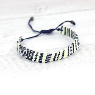 Prainha Aztec Surf Bracelet - Black