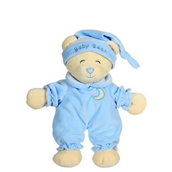 Ours Baby bear douceur bleu ciel - 24 cm 1