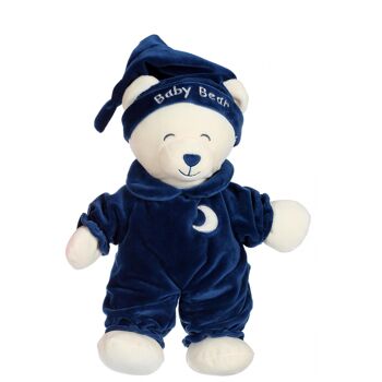 Ours Baby bear douceur bleu marine - 24 cm 1