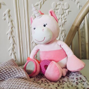 Ma première peluche d'activités licorne - 25 cm 3