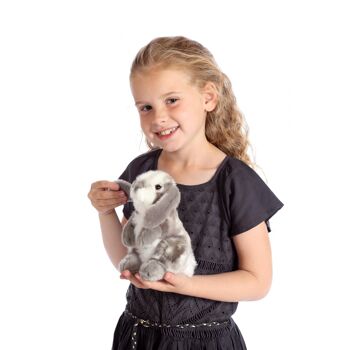 Lapin bélier gris - 18 cm 2