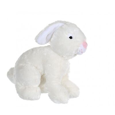 Coniglio fiammato bianco - 25 cm