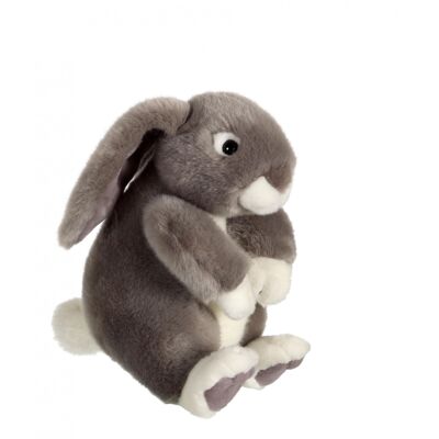 Conejo sentado gris - 22 cm