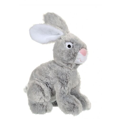 Lapin flammé gris - 25 cm