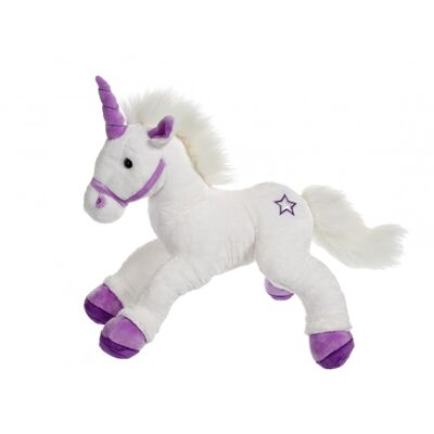 Unicornio encantado morado - 42 cm