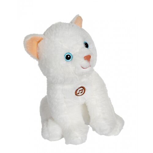 Chat Mimi cats sonore blanc - 18 cm