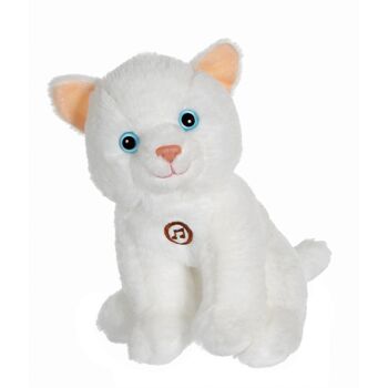 Chat Mimi cats sonore blanc - 18 cm 2