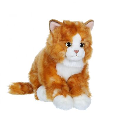 Gato Mimiz rojo y blanco - 28 cm