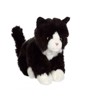 Chat Mimiz noir et blanc - 28 cm 4