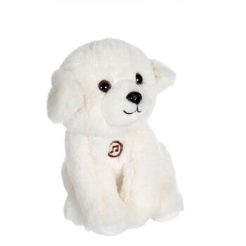 Chien Mimi dogs sonore blanc - 18 cm 2