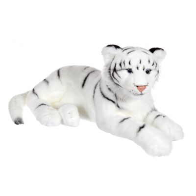 Tigre blanco acostado cervatillo - 60 cm