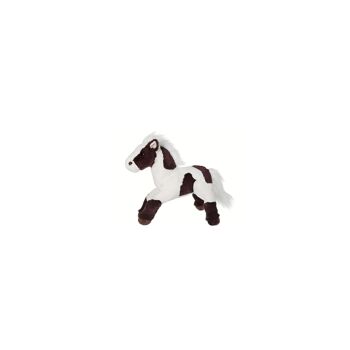 Cheval sonore marron et blanc - 40 cm 1