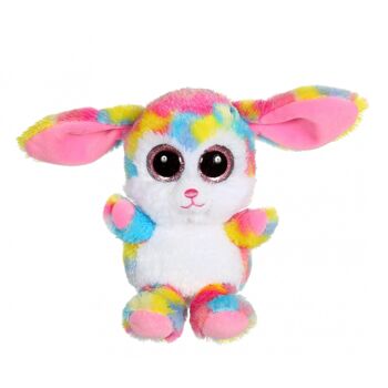 Troody - Brilloo Friends lapin jaune et rose 13 cm 2