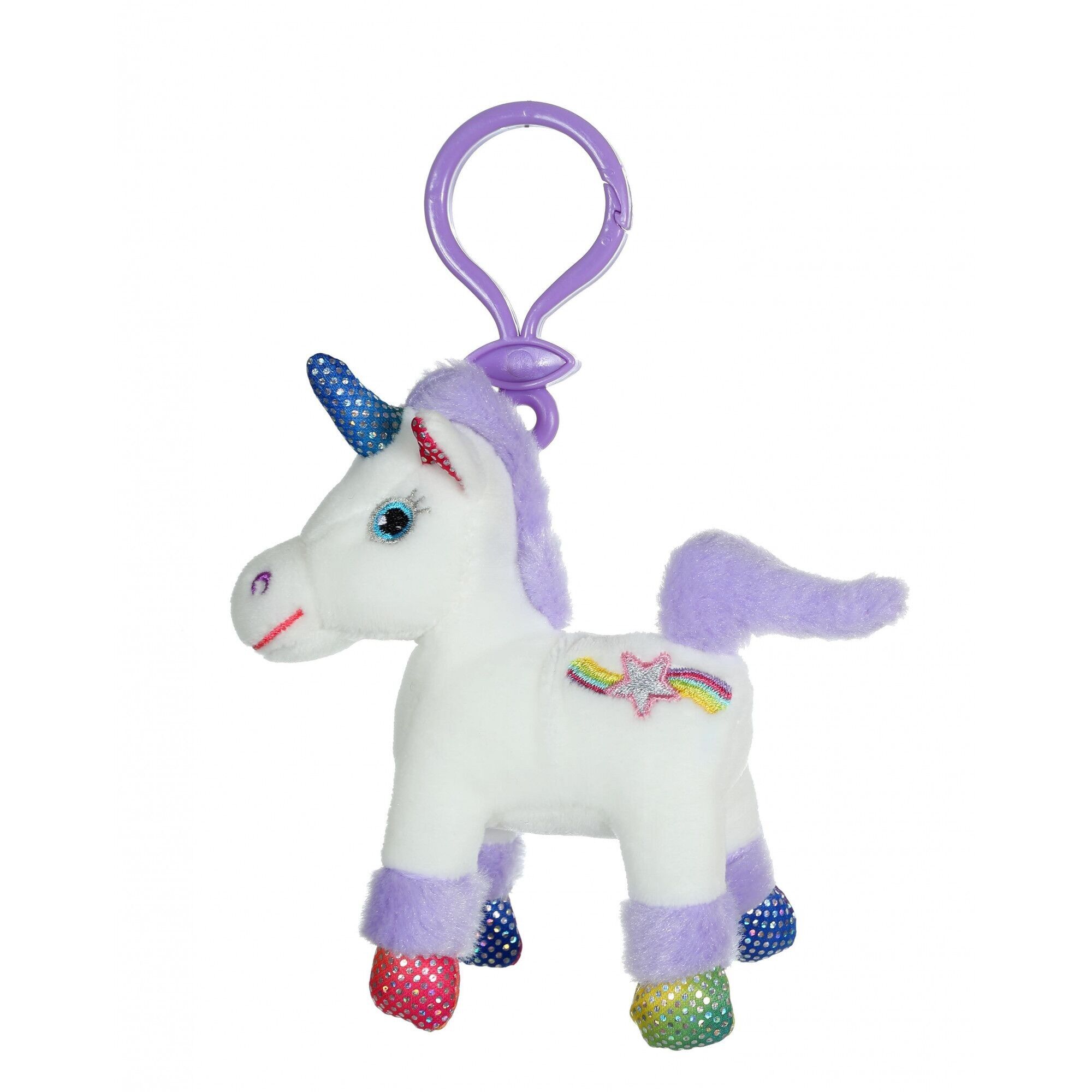 Portachiavi unicorno Lica Bella viola - 10 cm