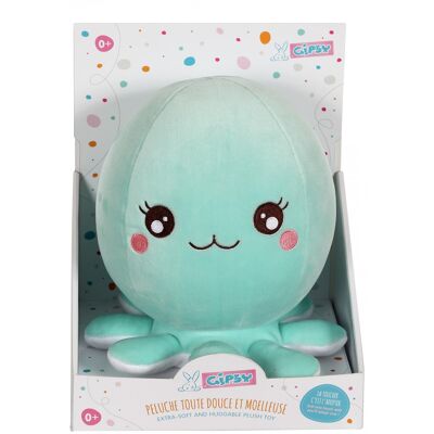 Baby Squishi 22 cm - pieuvre verte