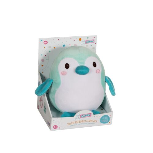 Baby Squishi 22 cm - pingouin vert