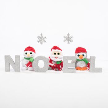 Père Noël - Christmas pétillous sonore 16 cm 2