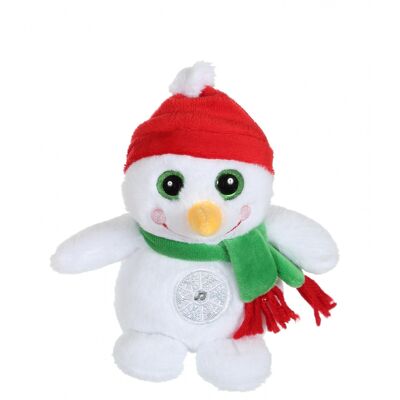Suono frizzante natalizio 16 cm - Pupazzo di neve