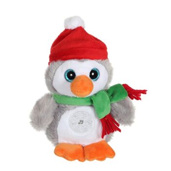 Christmas pétillous sonore 16 cm - Pingouin 1